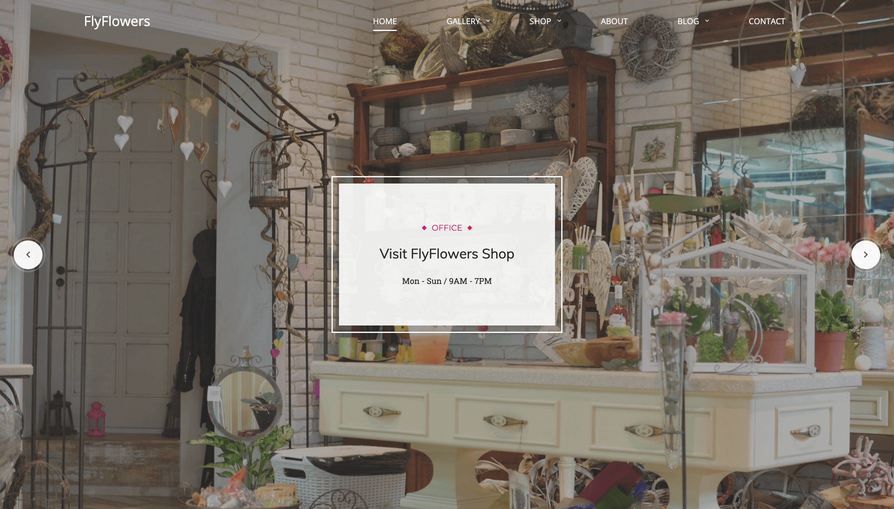 FlyFlowers - Flower Shop WordPress Theme | FlyTemplates